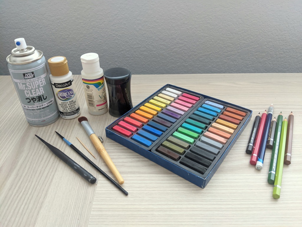 Classic Studio Art Set w/ Pencils, Paints, Pastels, Markers, Etc